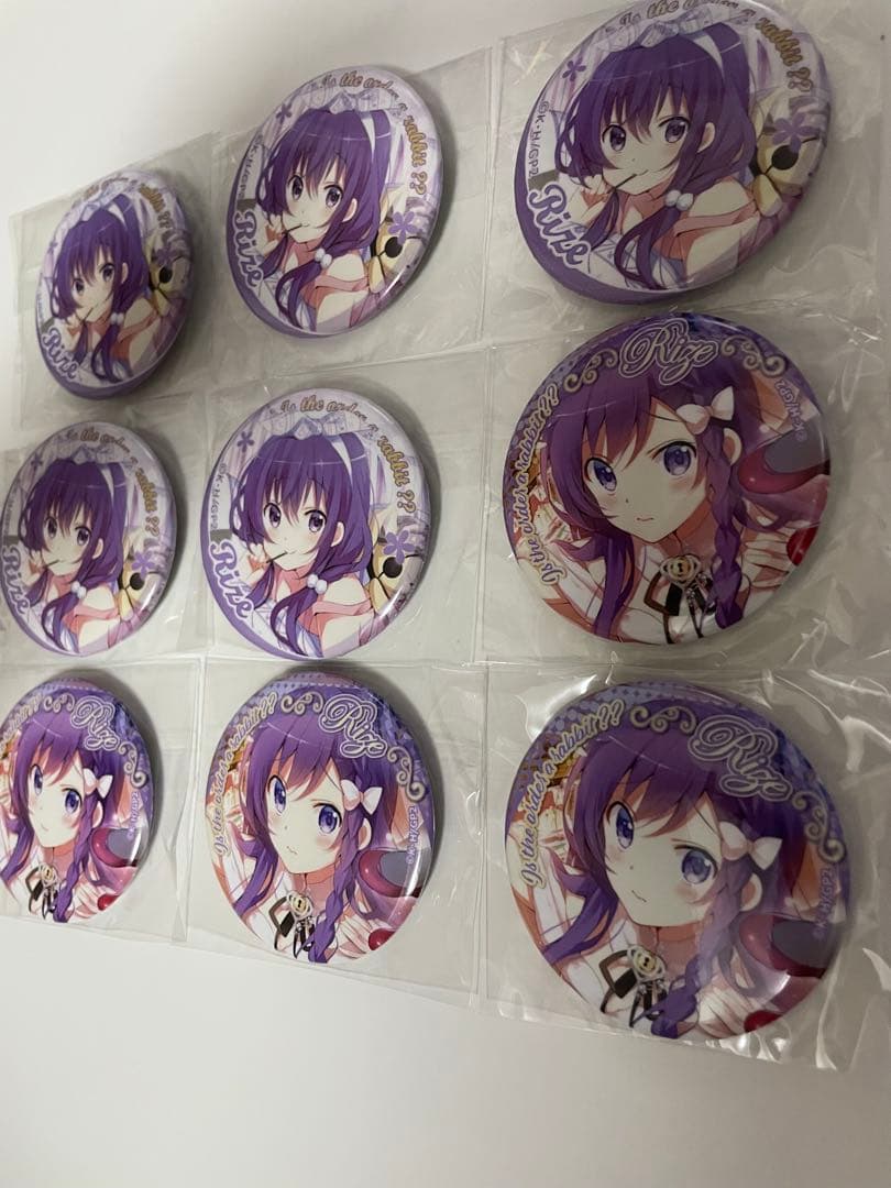 ごちうさ　缶バッジ　リゼ　12種23個