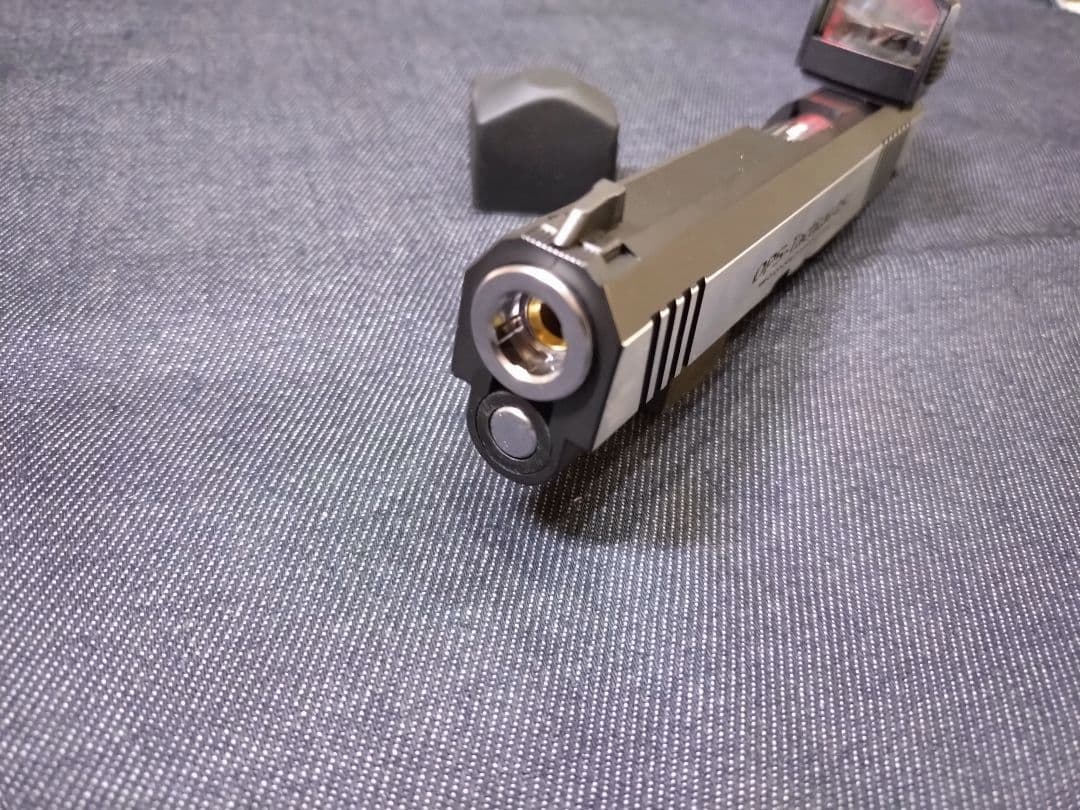 値下げ　東京マルイ　ハイキャパ　デュアルステンレス　スライド部　プロサイト付き