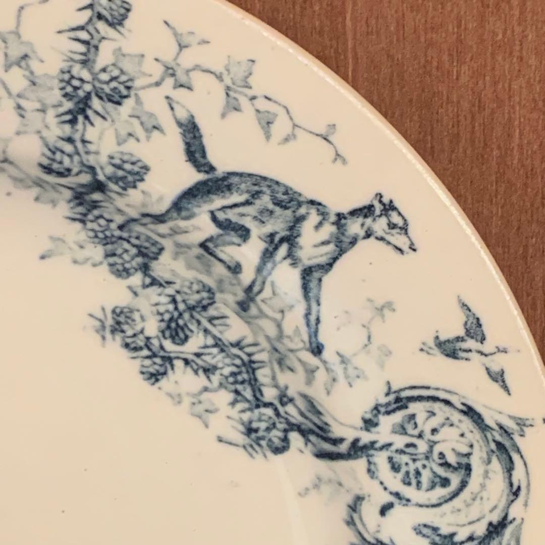 フランス　アンティーク　ジビエ　プレート