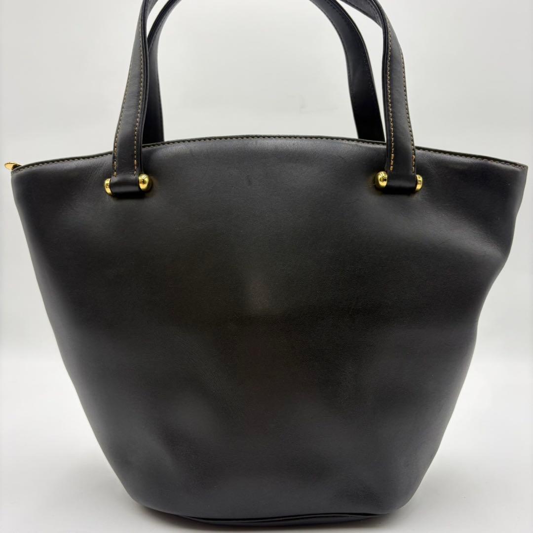 美品✨ヴァレンティノガラヴァーニ　ハンドバッグ　バケツ型　ゴールド金具　ブラック