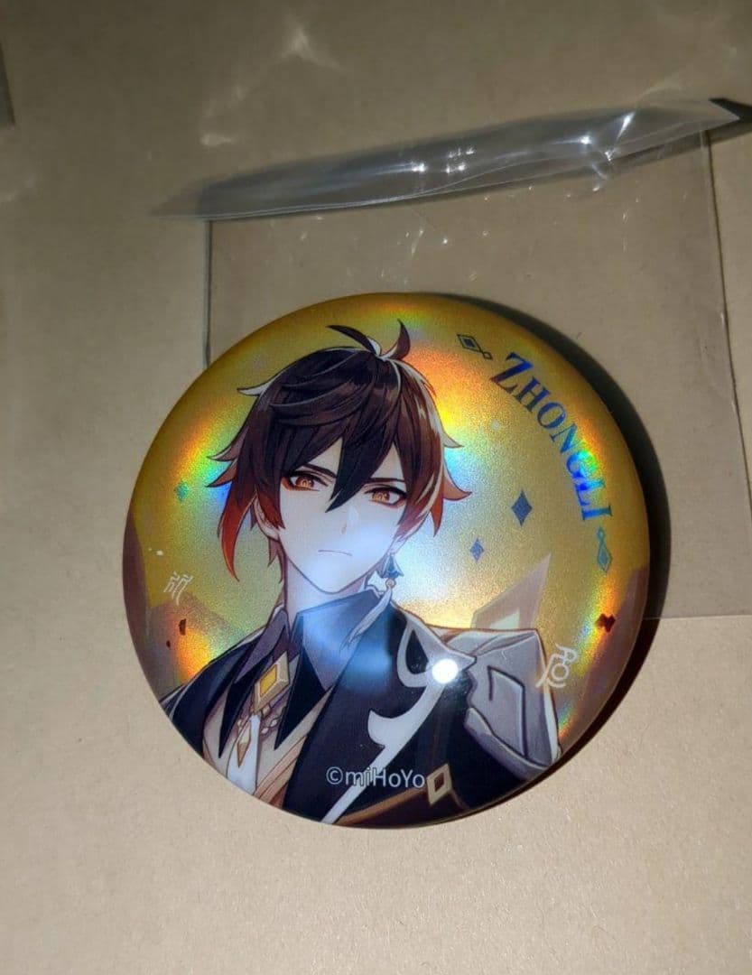 原神 鍾離 缶バッジ 祈願シリーズ 浮世閑歩 ×40