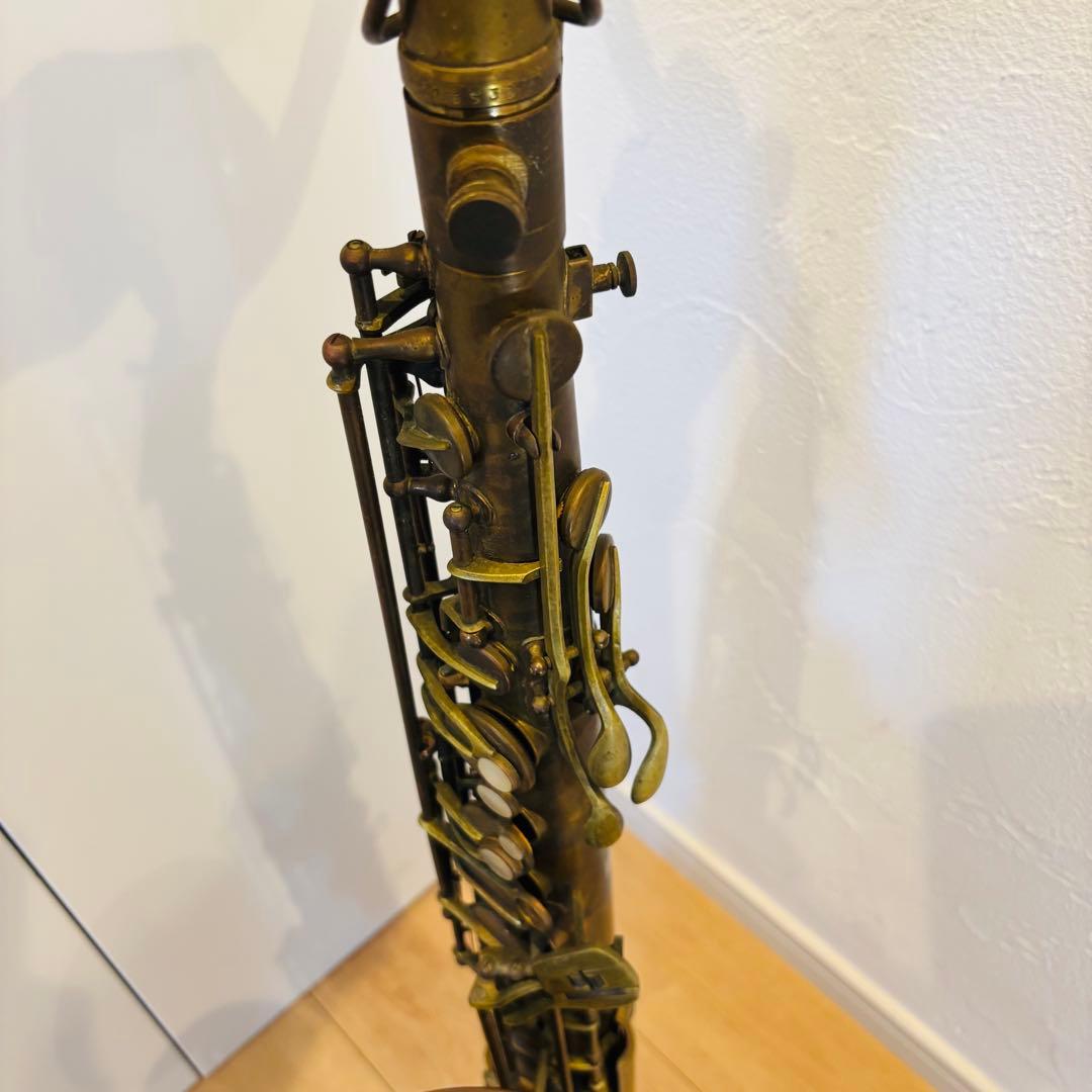 西ドイツ製 Vintage Tenor Sax 彫刻 真鍮 生地仕上げ 即日発送