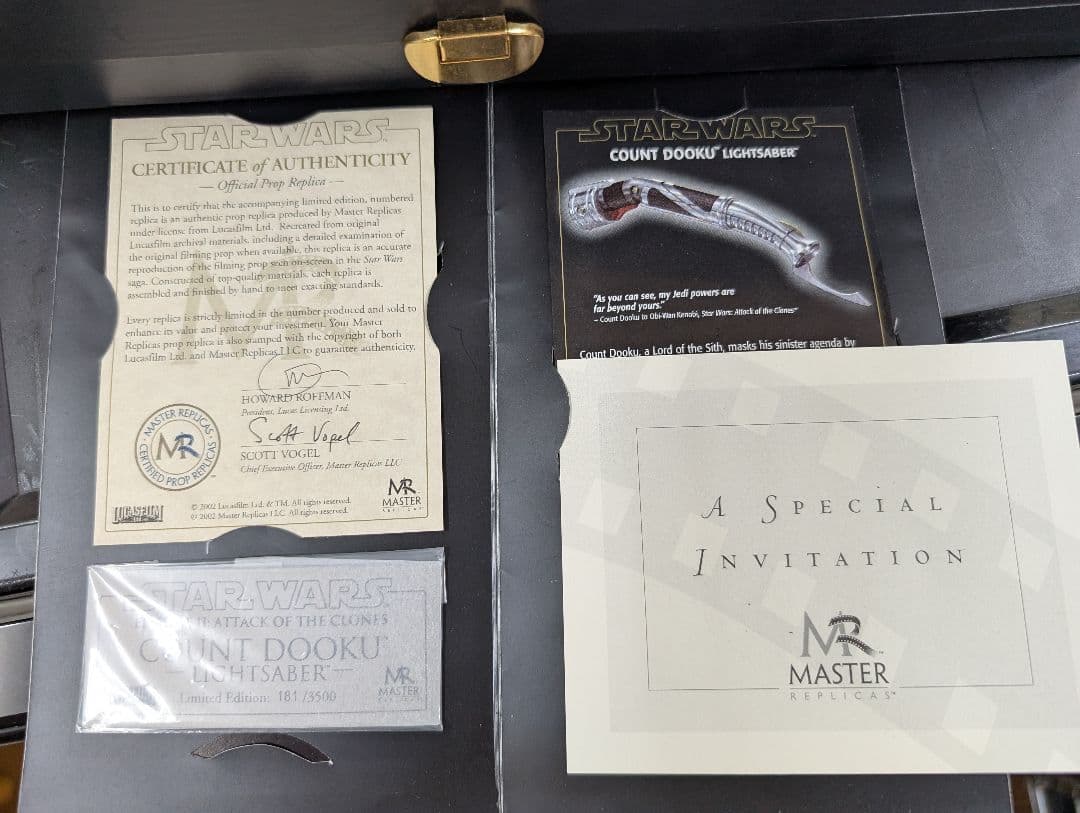Ｋ*様 3500本限定 スターウォーズEP3 ドゥークー 1/1マスターレプリカ