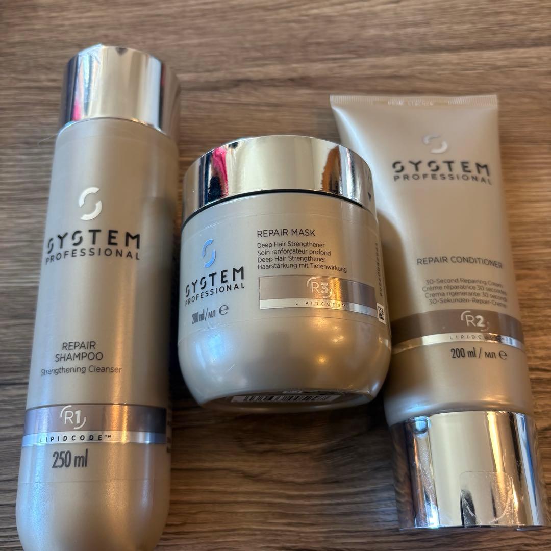 【ウエラ　システム】　リペアシャンプー&コンディショナー&マスクセット