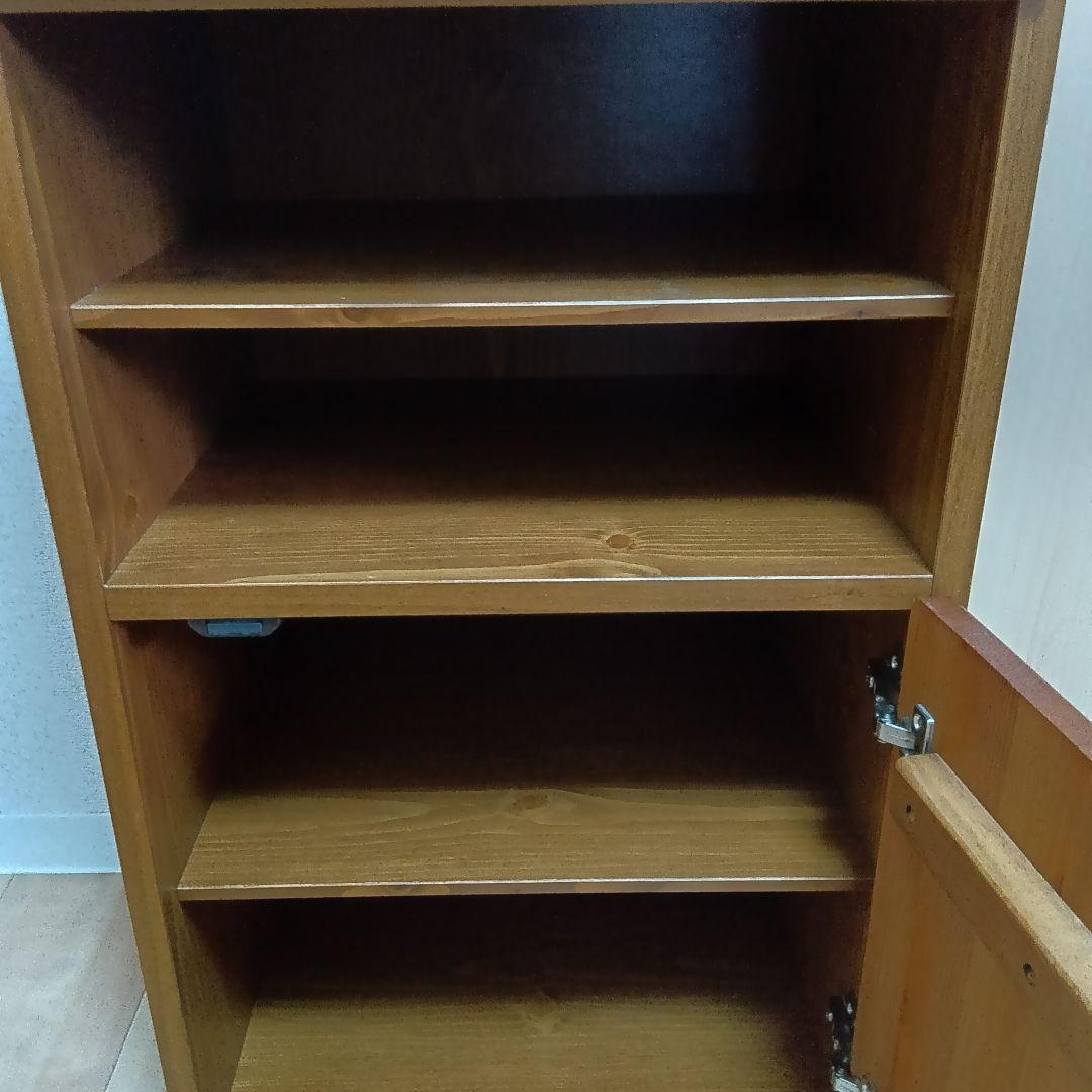 木製　キャビネット カントリー調　電話台　アンティーク　Newロザリオ　天然木