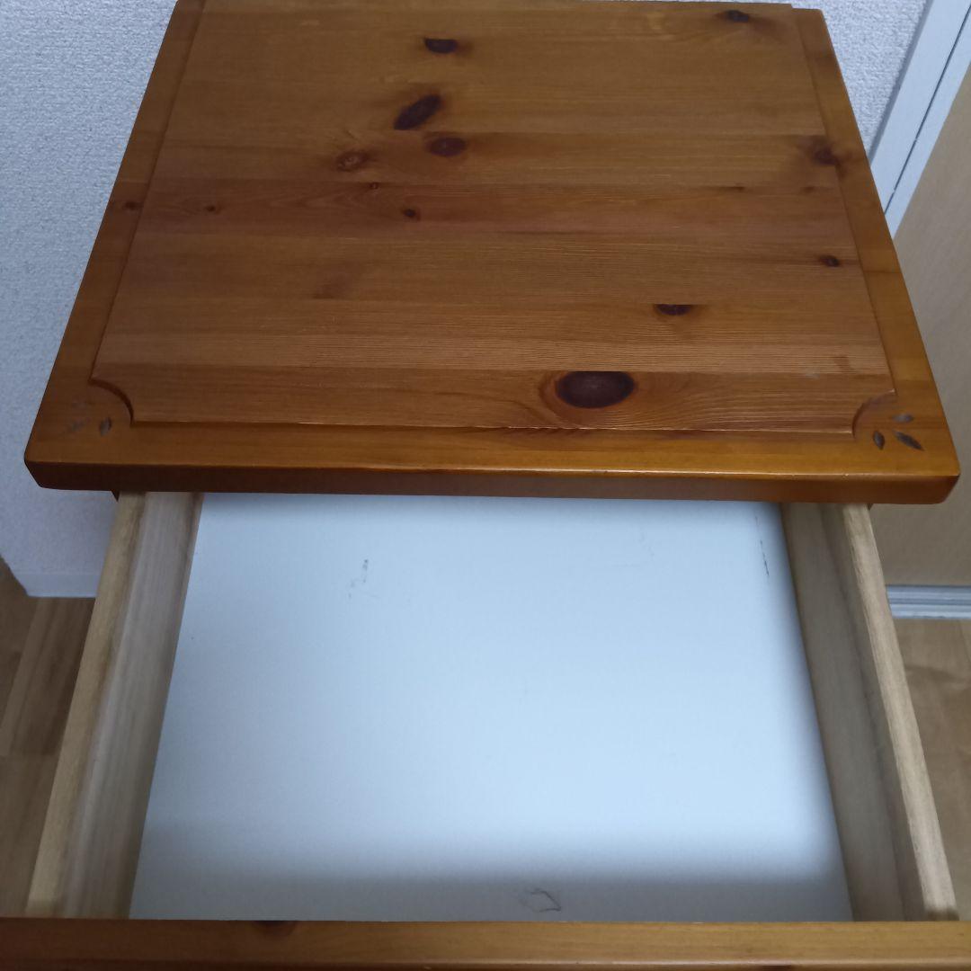 木製　キャビネット カントリー調　電話台　アンティーク　Newロザリオ　天然木