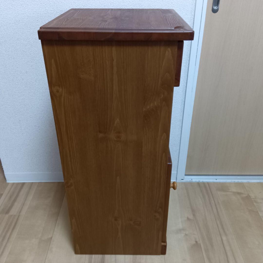 木製　キャビネット カントリー調　電話台　アンティーク　Newロザリオ　天然木