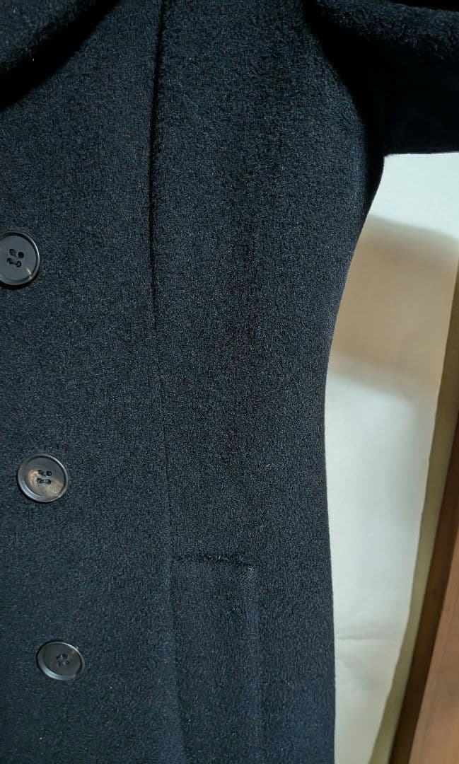 ジャンポールゴルチエ ダブルブレスト ロングコート ブラック