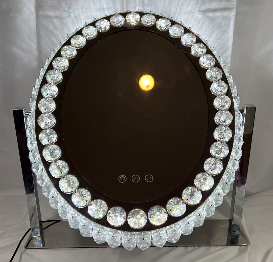 Francfranc フランフラン　女優ミラー　化粧鏡　卓上ミラー　電源確認済