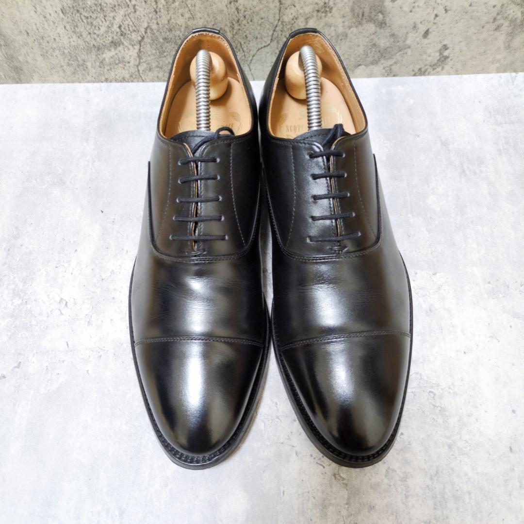 【極美品✨】スコッチグレイン ストレートチップ レザー 本革 内羽根 24.5