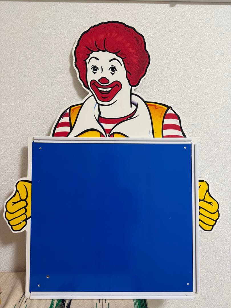 マクドナルド　ドナルド　パネル　ディスプレイ　非売品　看板　ビンテージ