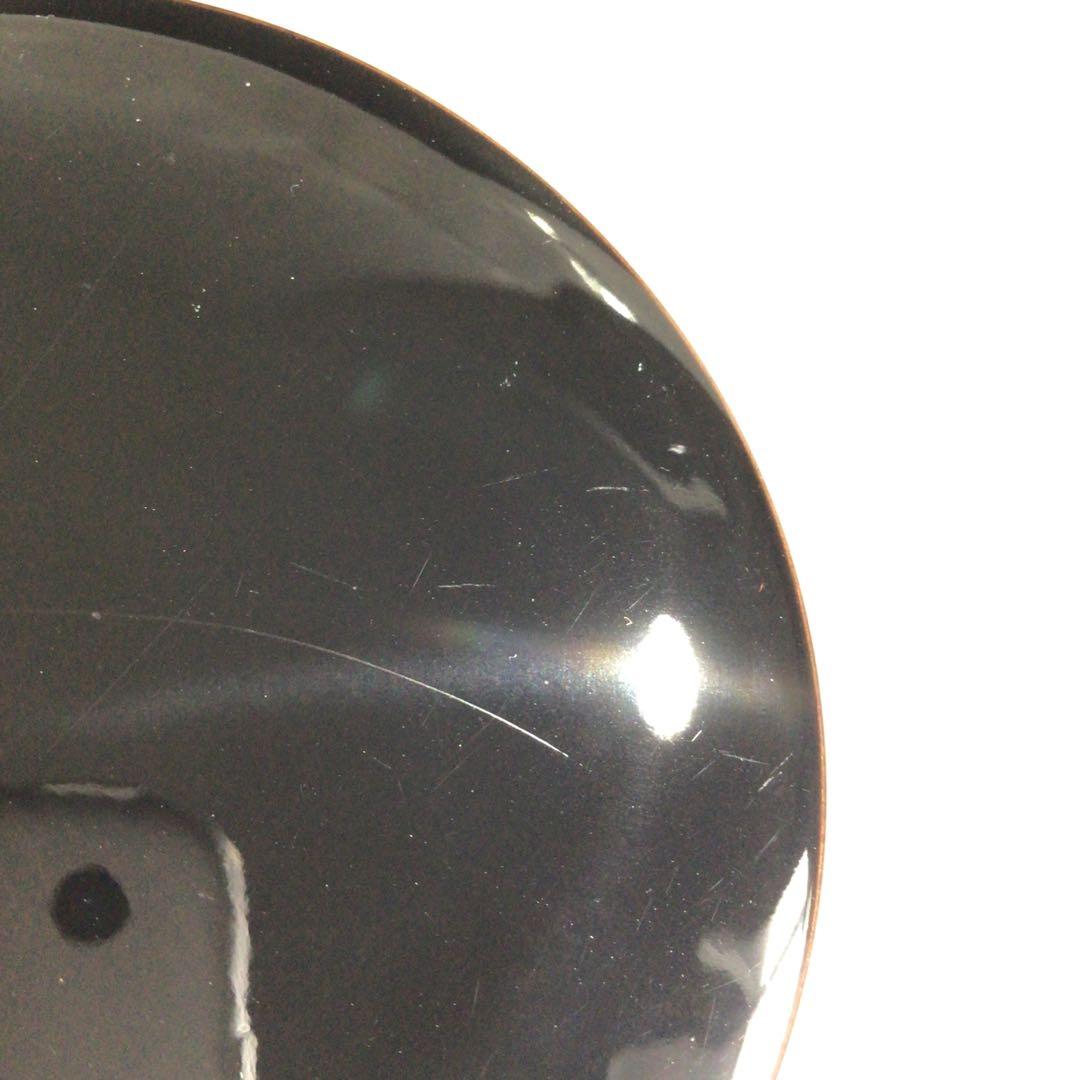 Ｐ６９１　香合　『道場宗廣作』『黒漆塗』『虫蒔絵』『丸香合』　共箱　茶道具