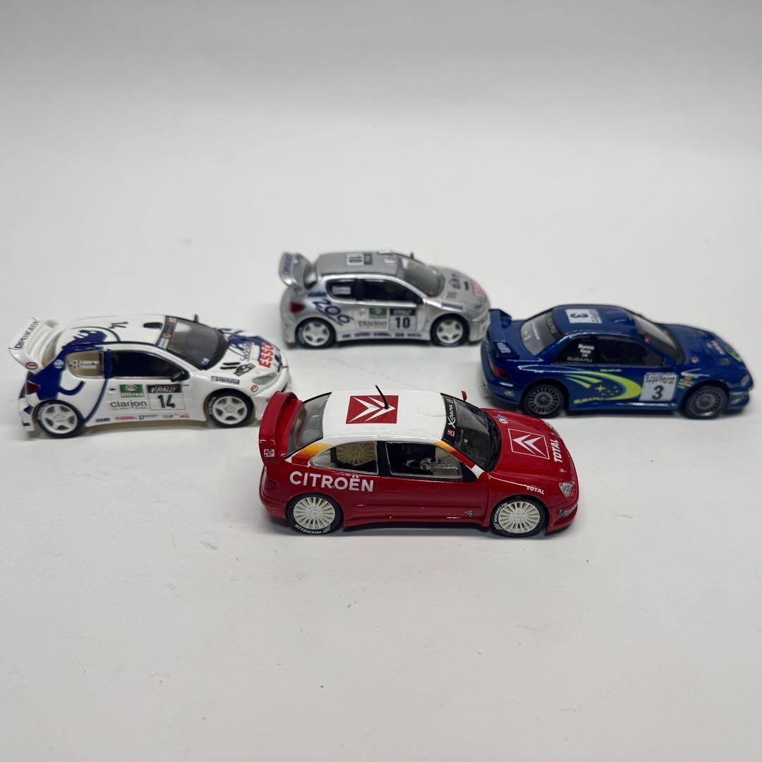 エレール 1/43 ラリーカー プラモデル 完成品 4台セット