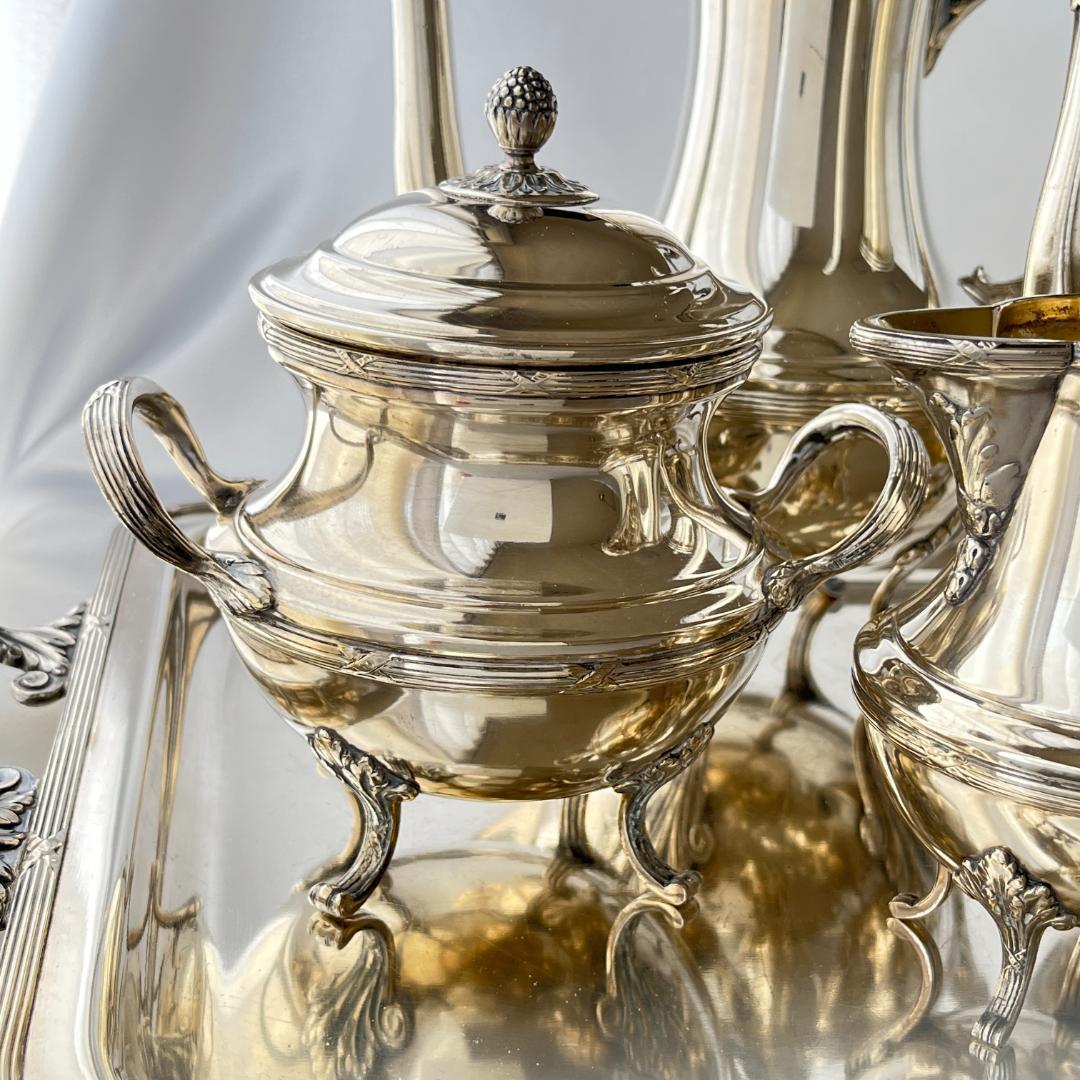 【仏蘭西】 Louis XVI ティーサービス 5点 トレー ルイ16世スタイル