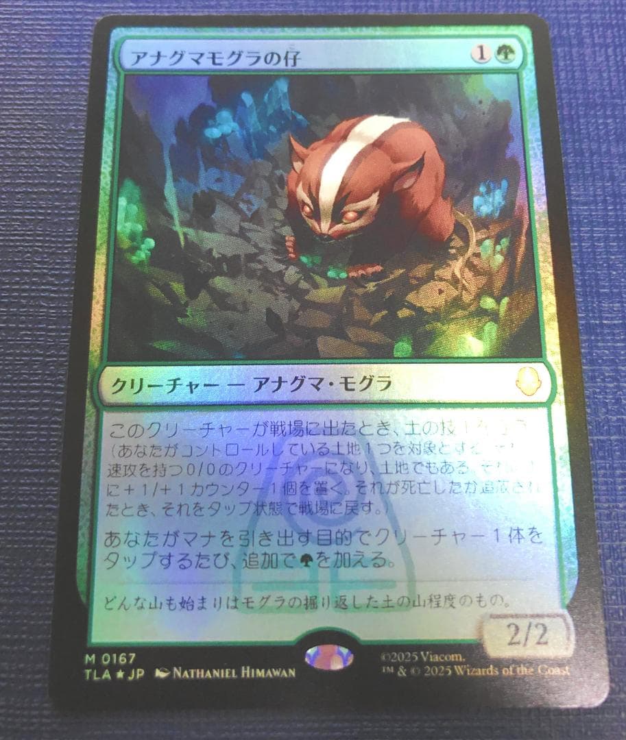 ジ*ン様 MTG アナグマモグラの仔 Foil 日本語 1枚 ローダーで発送