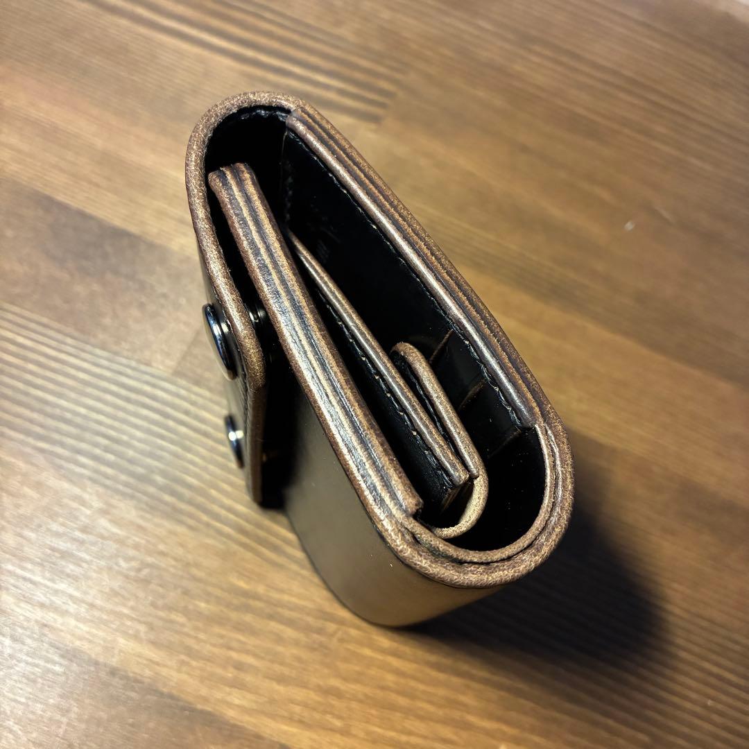 おしコン様オーダー　ショートトラッカーウォレット　ホーウィン社　クロムエクセル