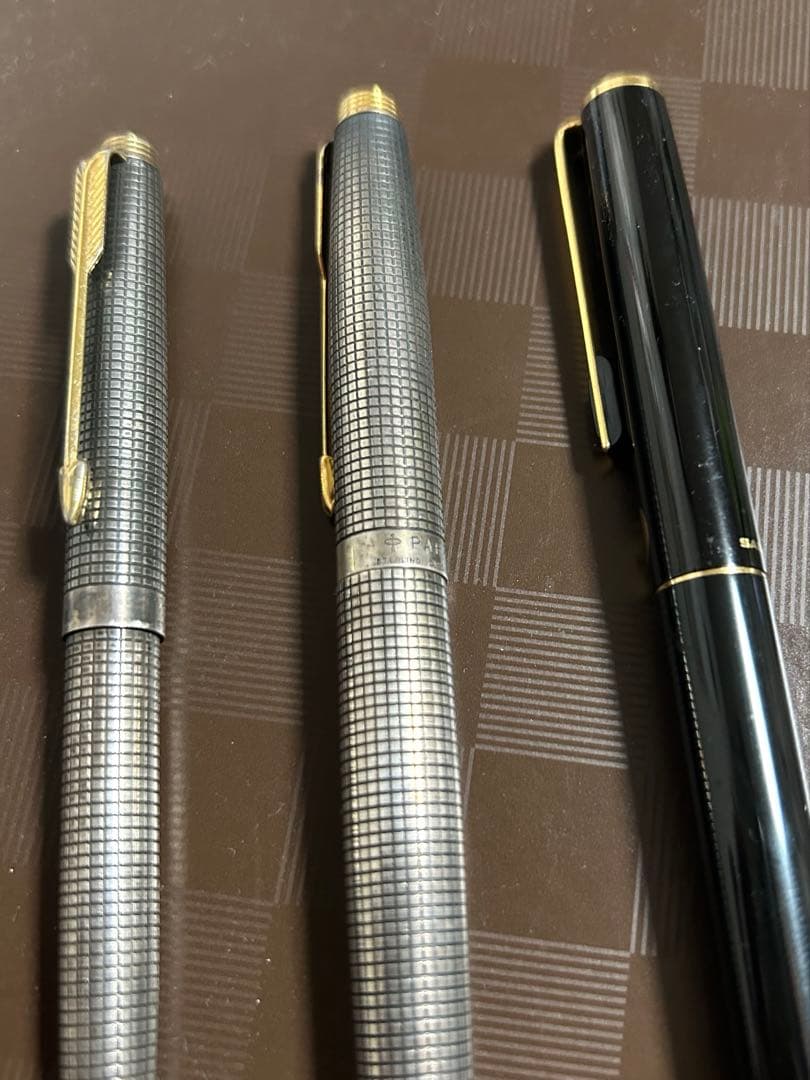 ヴィンテージ パーカー 75 シセレ 万年筆 スターリング 14k ３本セット