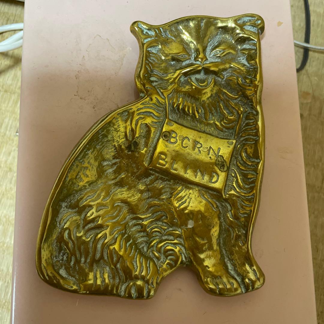 フランス　アンティーク　猫の小皿