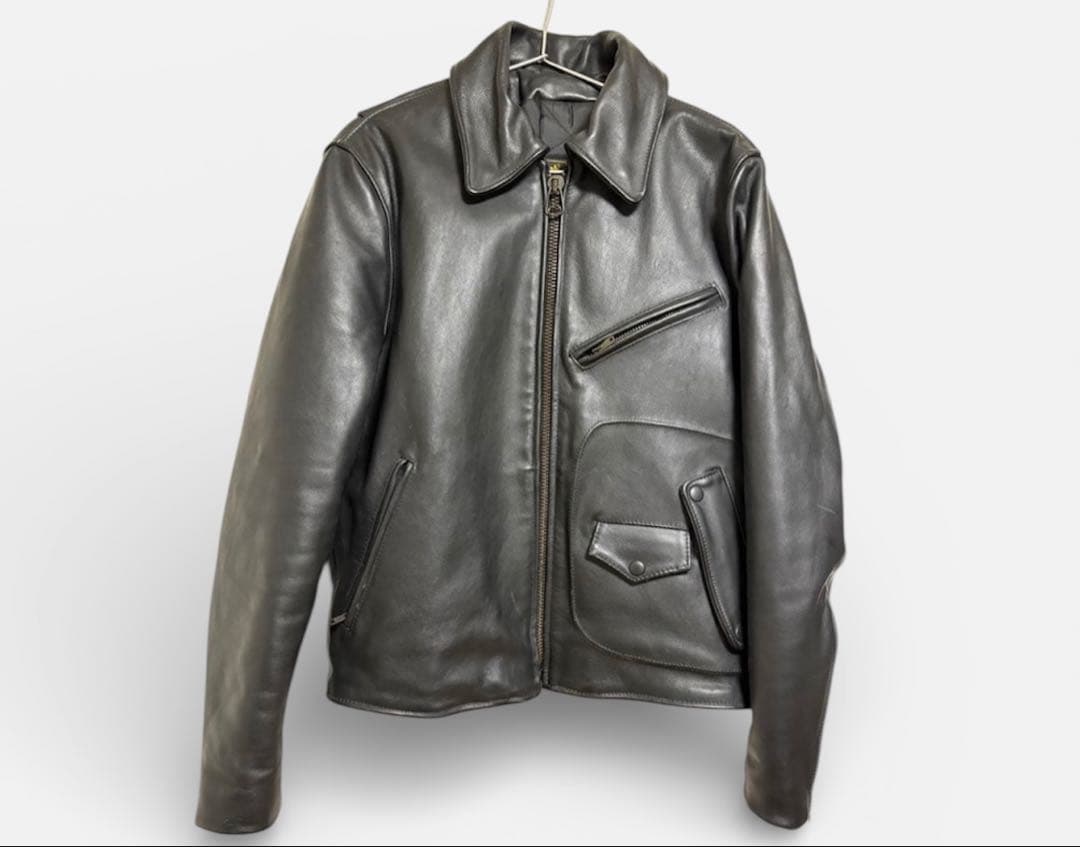 【レア｝Protech シングルライダース レザージャケット 38