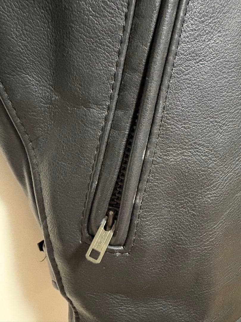 【レア｝Protech シングルライダース レザージャケット 38