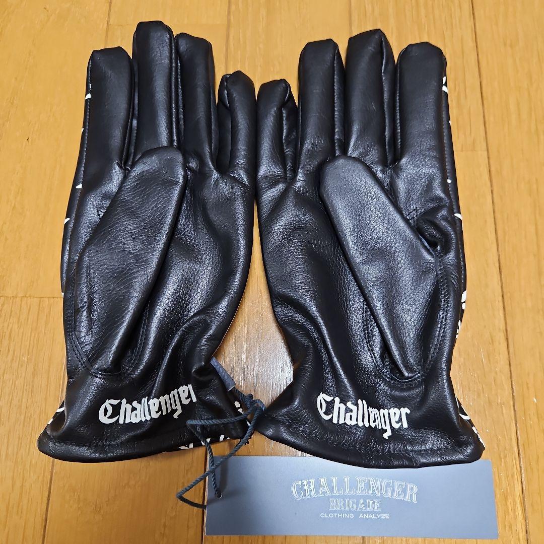 【正月セール割引】CHALLENGER レザーグローブペイズリー新品未使用　XL