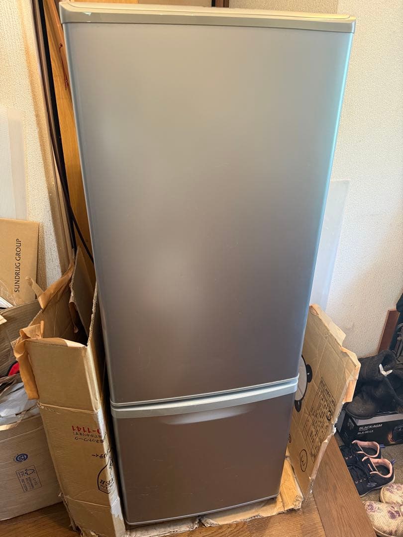 Panasonic 冷蔵庫 2ドア シルバー(168リットル) 使用歴あまり無し