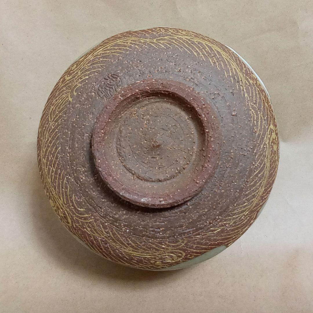 抹茶茶碗　光琳水　群鶴絵