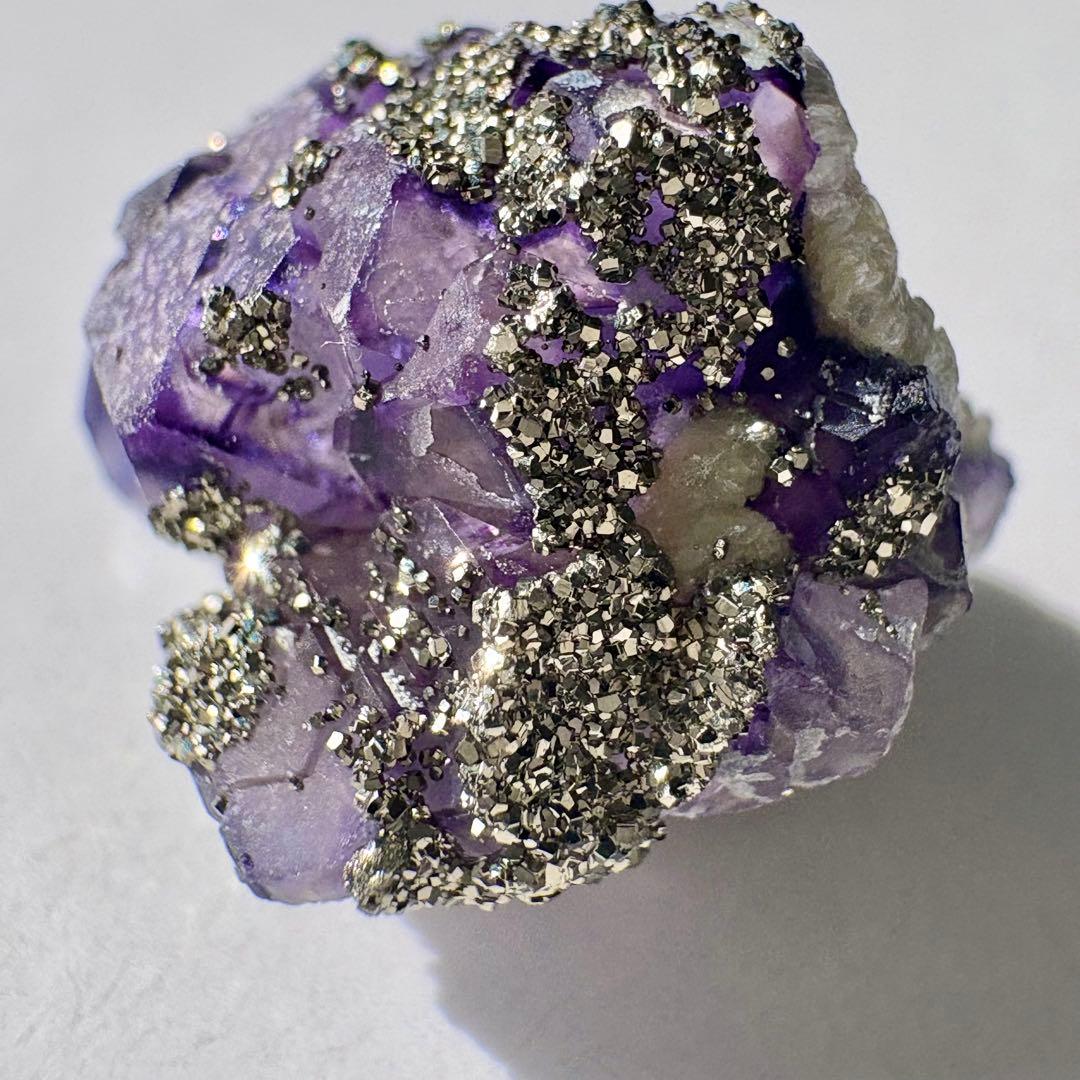 521 中国 内モンゴル産 レアタイプ フローライト&パイライト