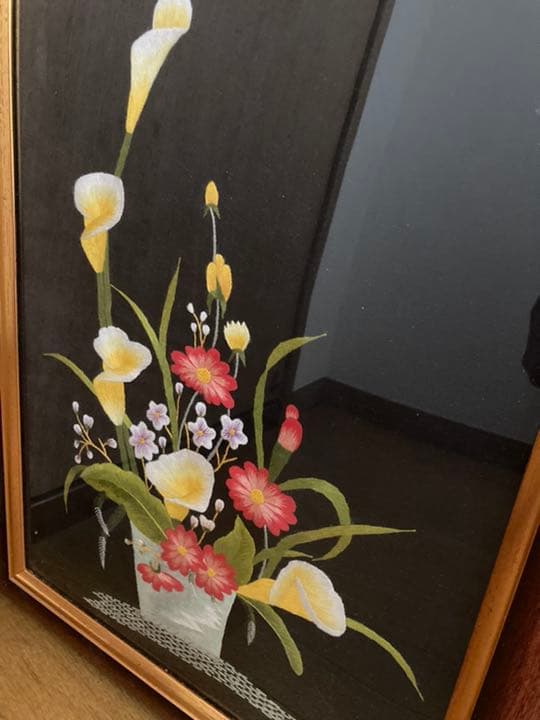 刺繍の絵、半額で