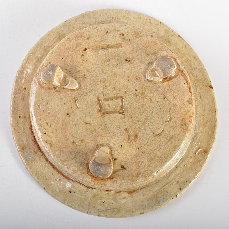 北大路魯山人作　黄瀬戸釉　蕪文　鉢　共箱　U　R7111