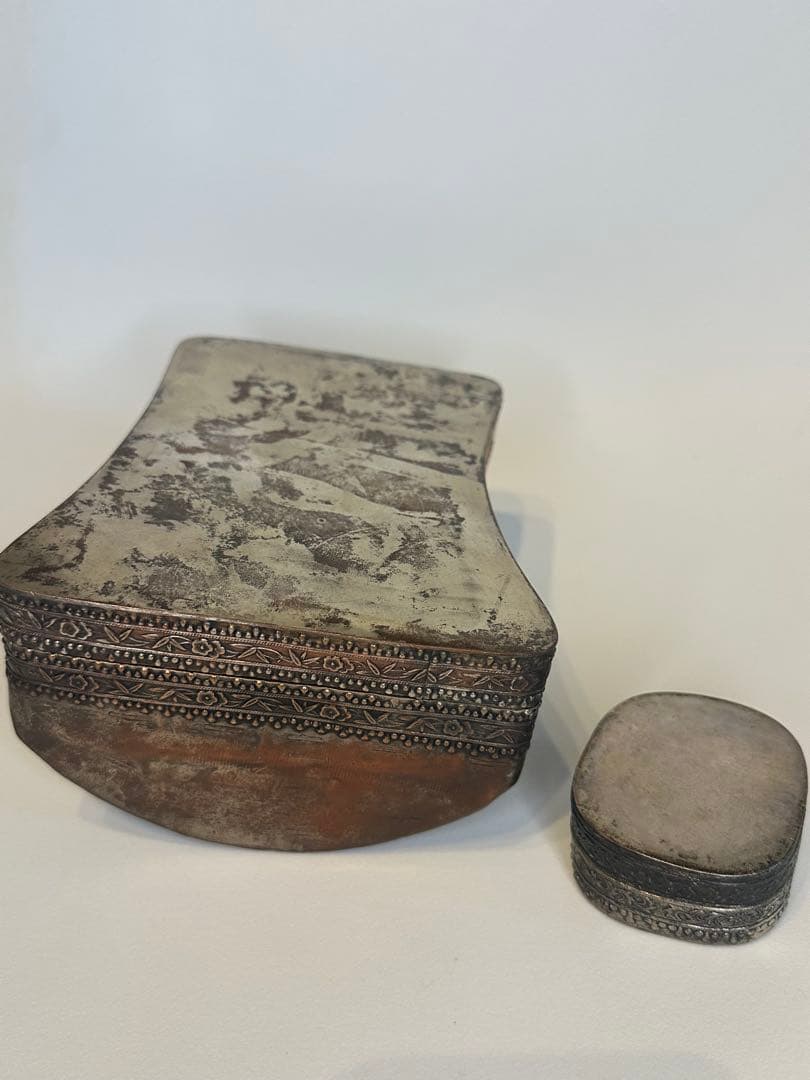 清時代 人物香合 中国骨董 古董 香合 2点セット