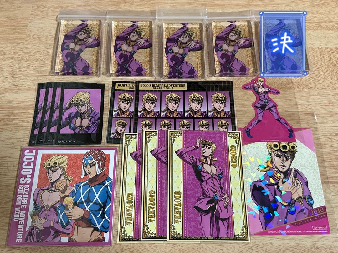 ジョジョ ジョルノ メディコス ミニフォトカード アクリルブロック ポストカード