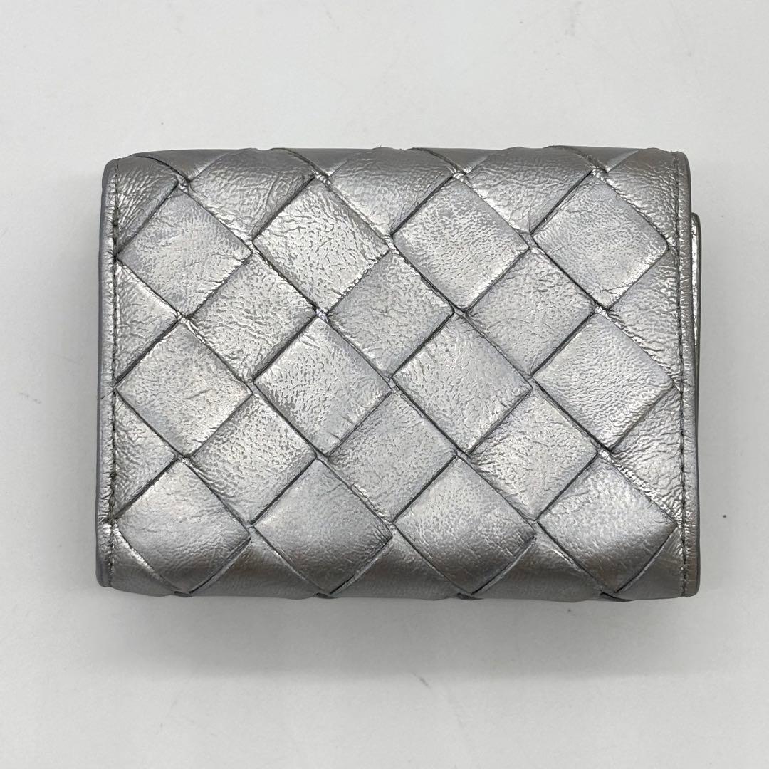 ボッテガヴェネタ 　三つ折り財布 コンパクト財布　マキシイントレチャート