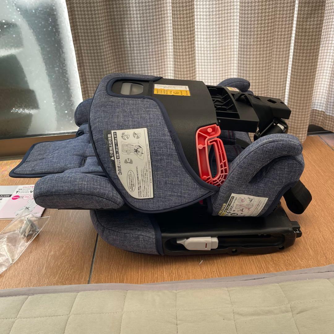 日本育児 ISOFIX・シートベルト トラベルベストEC Fix デニム