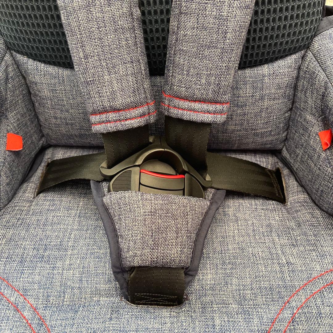 日本育児 ISOFIX・シートベルト トラベルベストEC Fix デニム