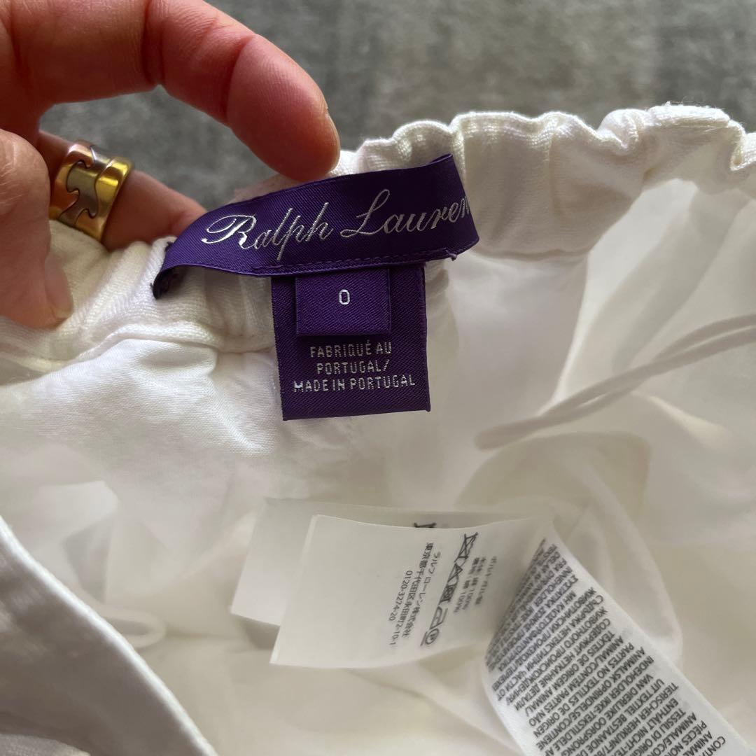 Ralph Lauren パープルレーベルリネン ガウチョパンツワイドパンツ0