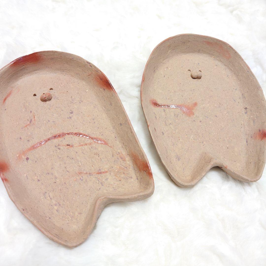 ◎【2517】112.アザラシ　皿…備前焼