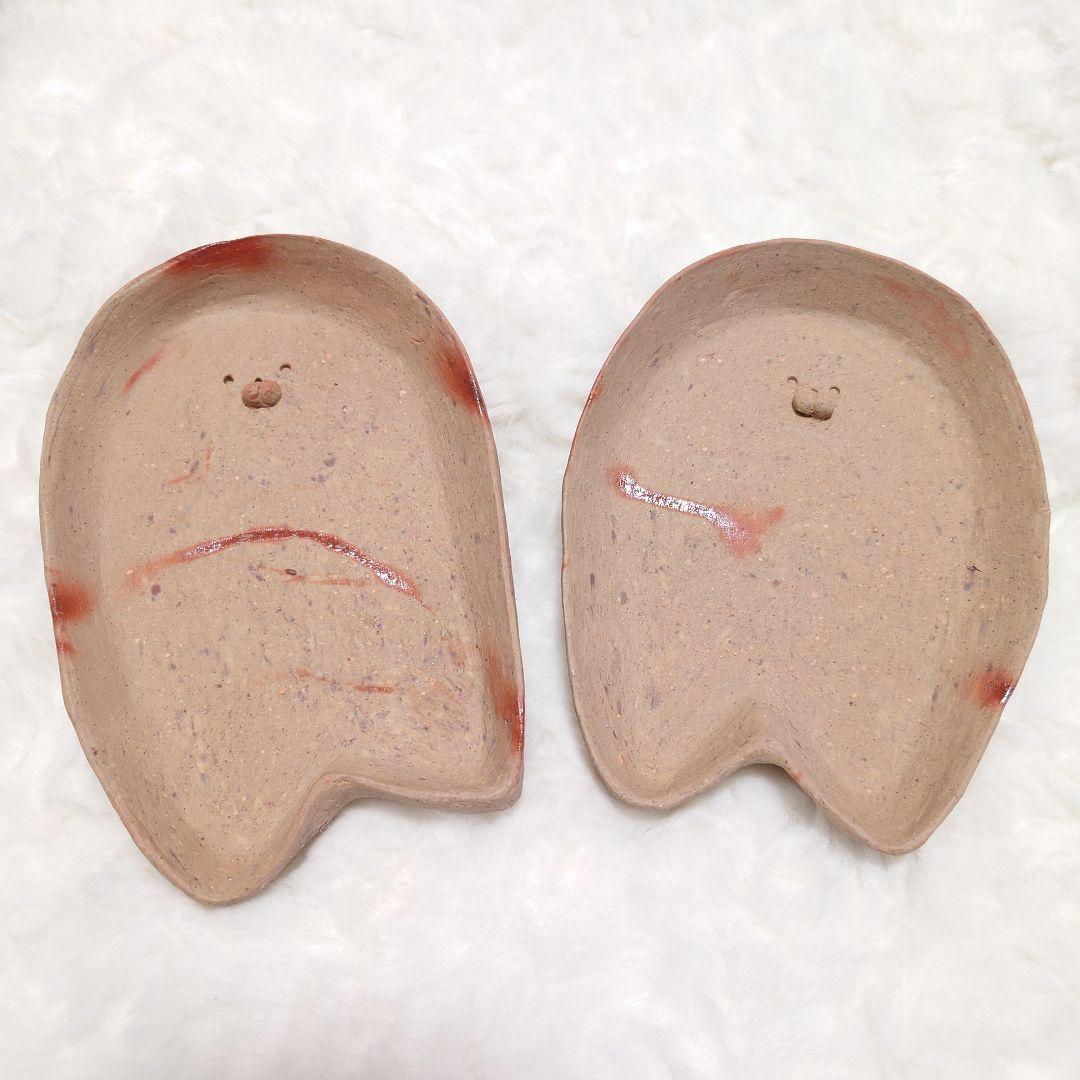 ◎【2517】112.アザラシ　皿…備前焼