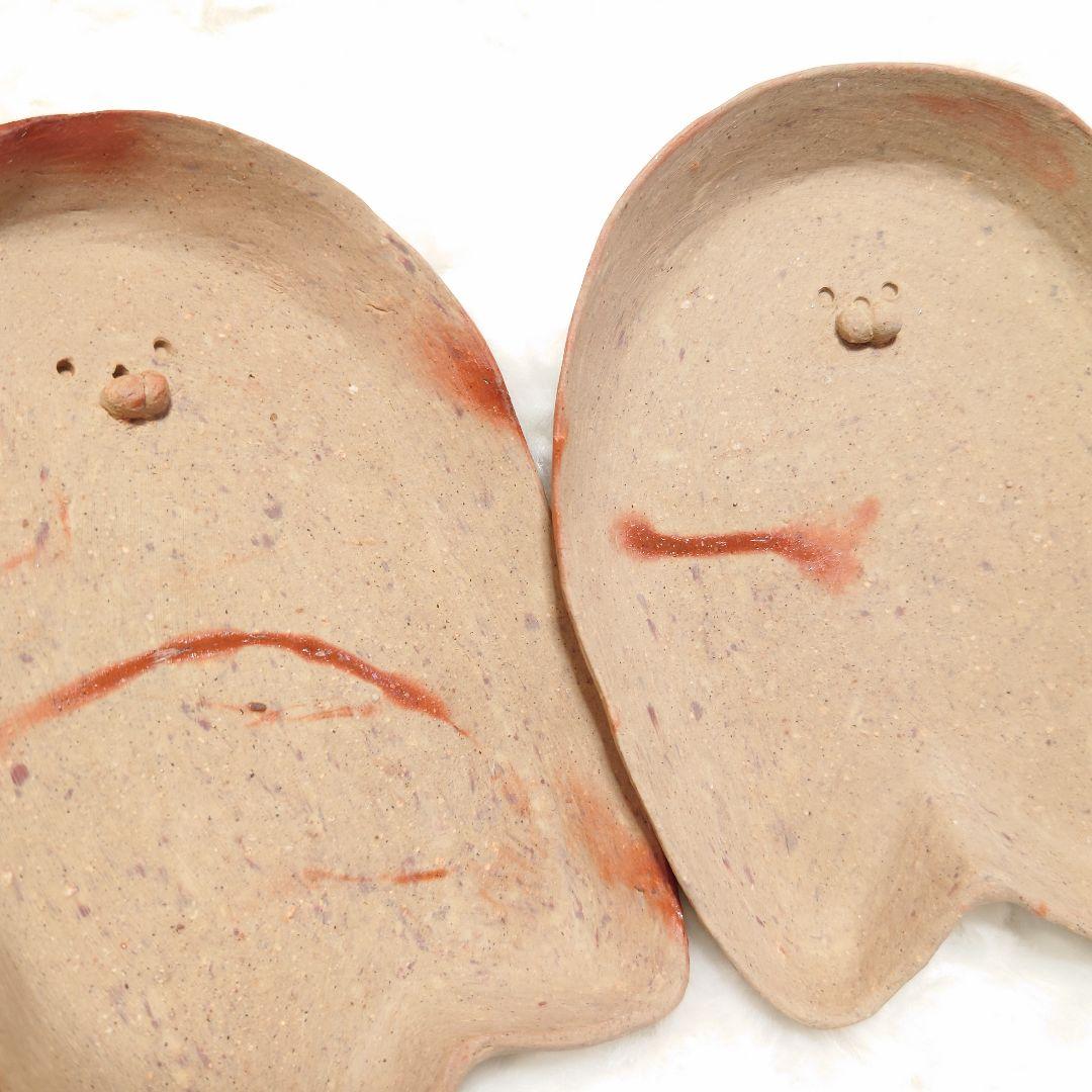 ◎【2517】112.アザラシ　皿…備前焼