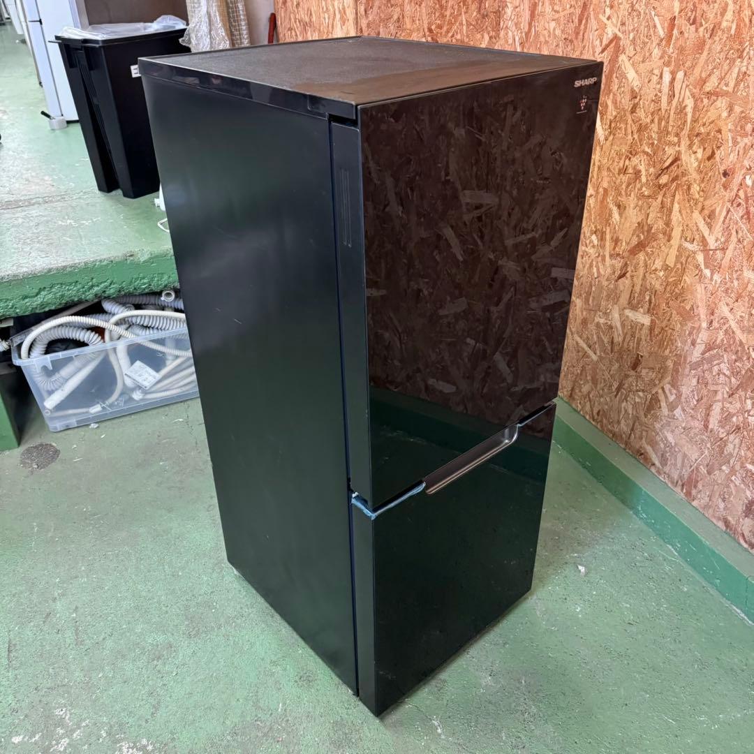 348 極美品　鏡面　冷蔵庫　右開き・左開き　一人暮らし　小型　洗濯機も有