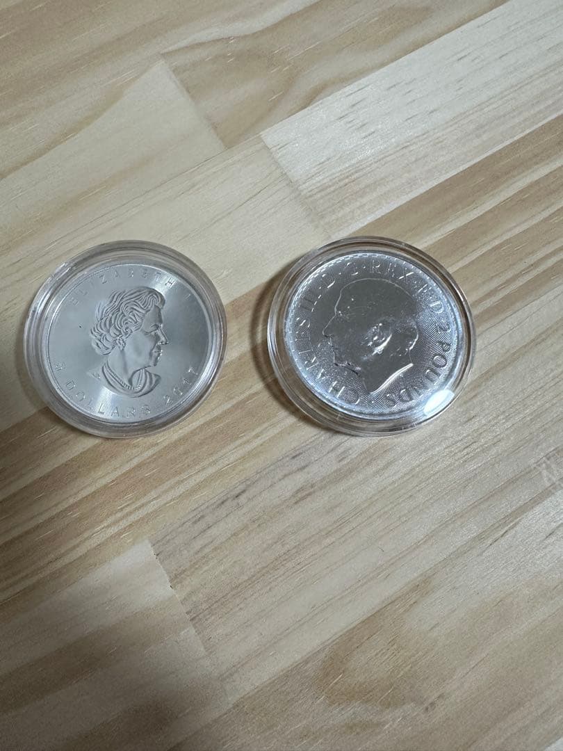 1オンス銀貨　2枚
