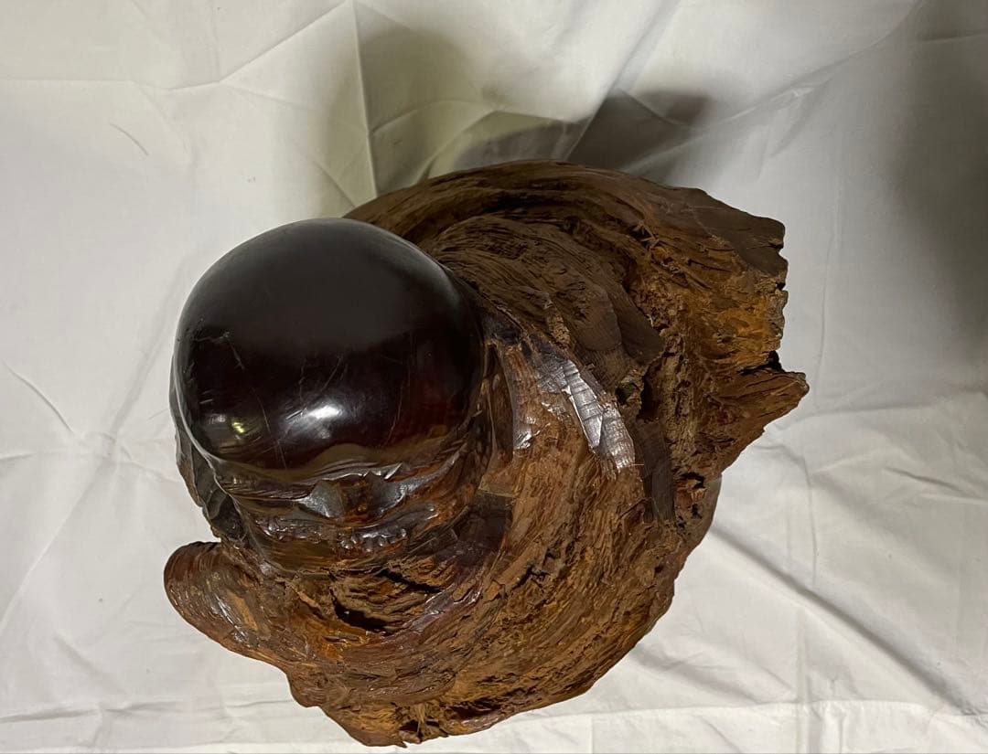 木製彫刻 人物像 アートオブジェ