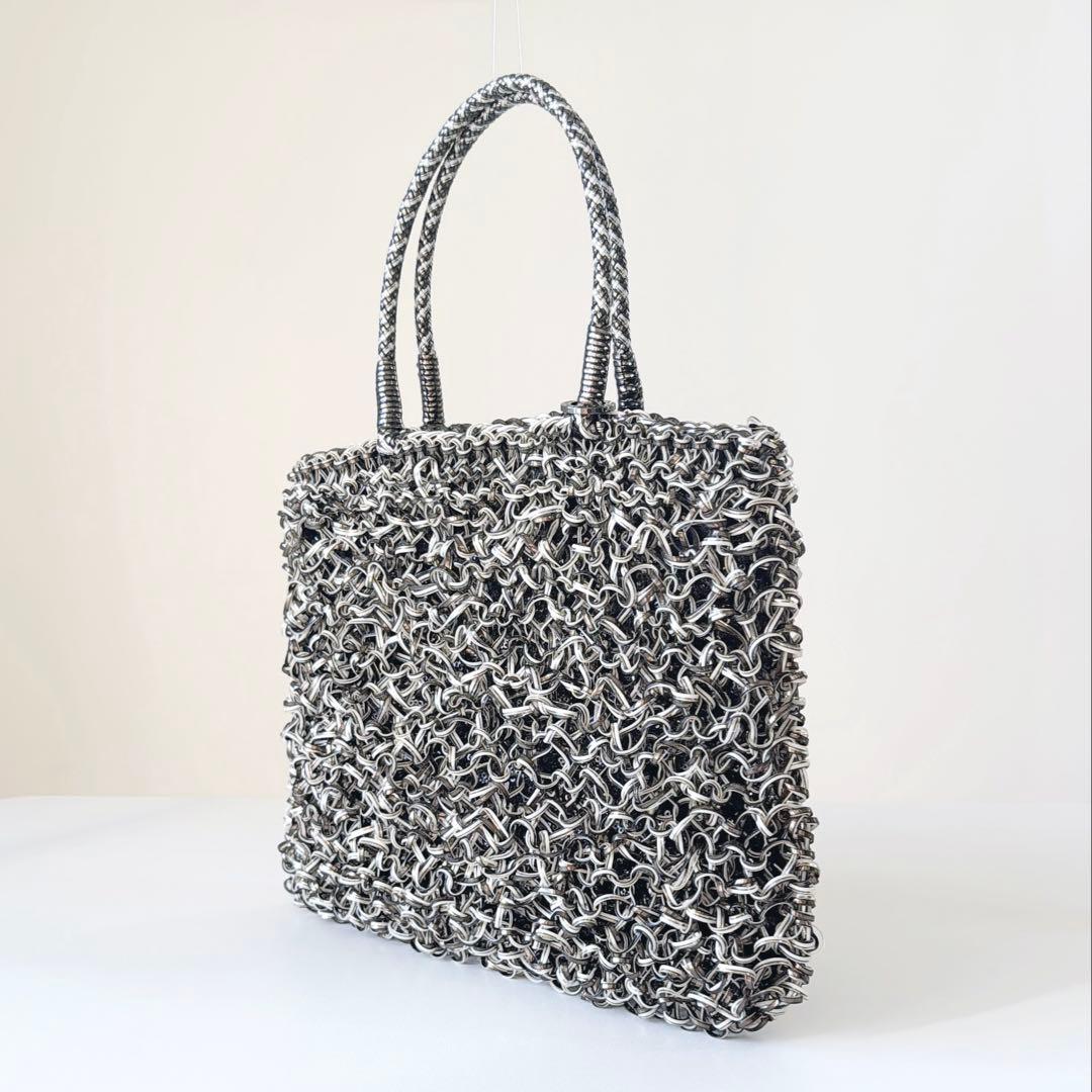 新品同様　アンテプリマANTEPRIMA ドッピオ　スクエアワイヤーハンドバッグ