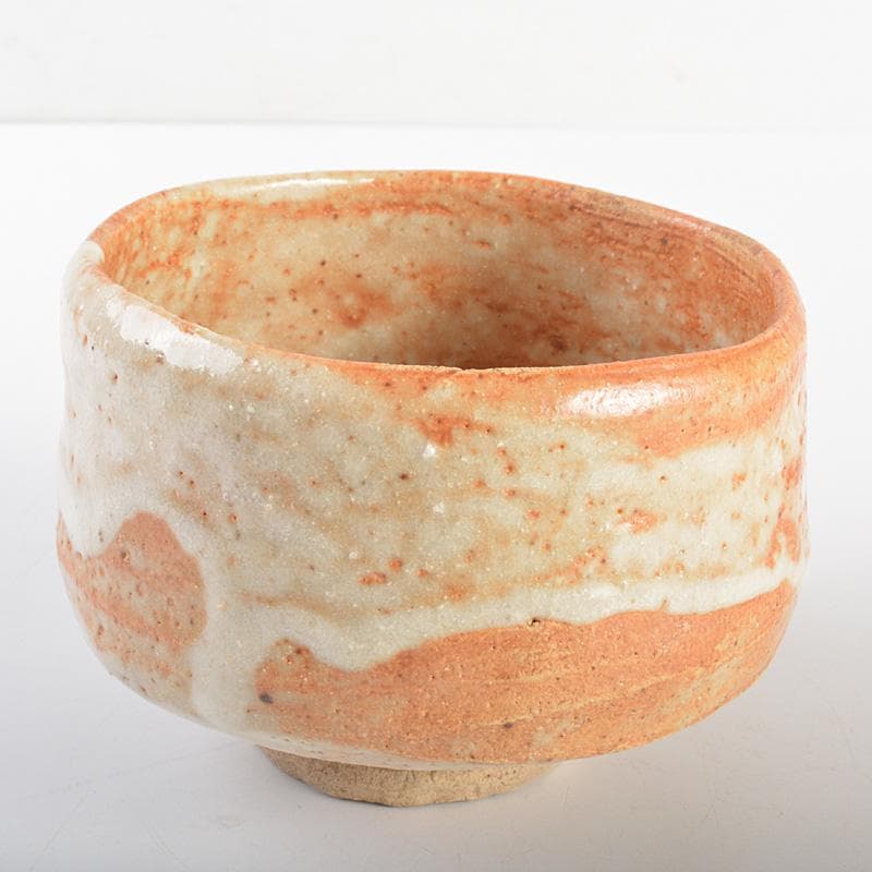 茶道具　志野焼　人間国宝　加藤孝造作　茶碗　共布共箱　M　R6892