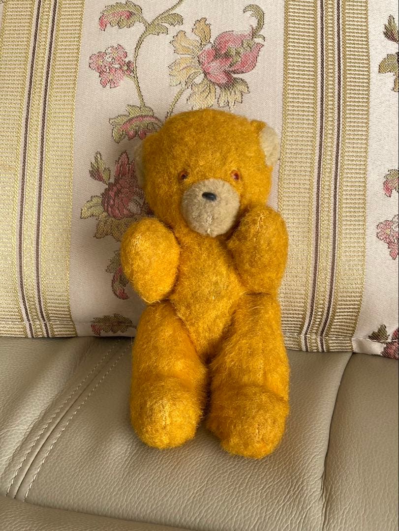 DDR ベア　黄色 アンティークベア
