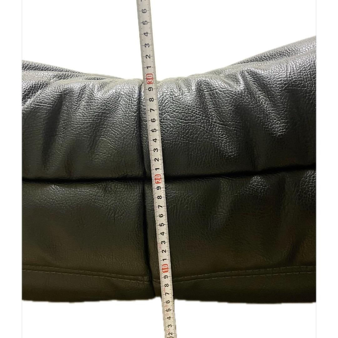 smjky3050　リーンロゼ　オットマン　革　レザー　黒　保管品