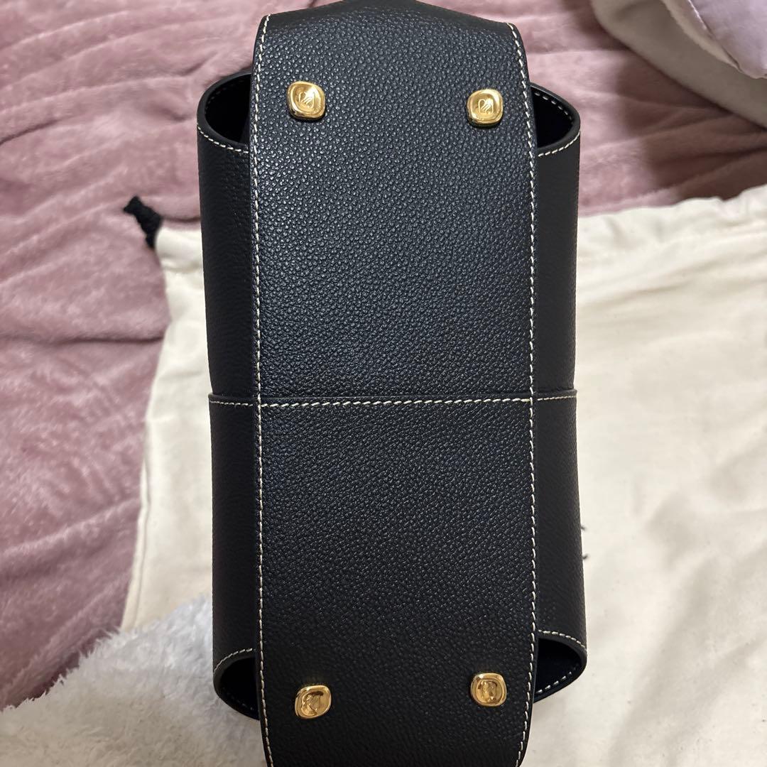 ポレーヌ　polene mokki mini ブラック　ショルダーバッグ