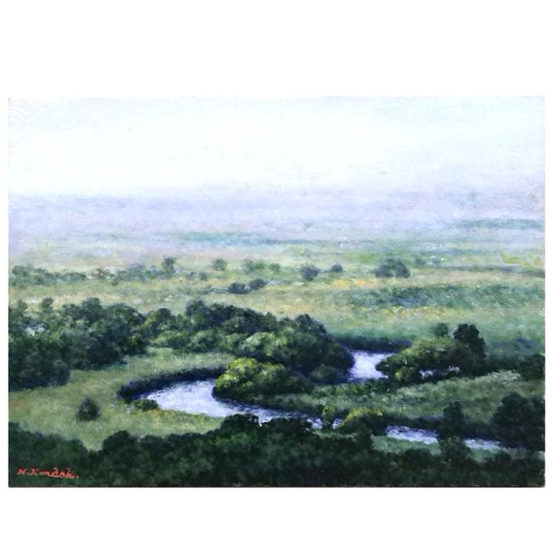 ★近藤 博史 ★「湿 原 」油絵Ｆ4号　新品！