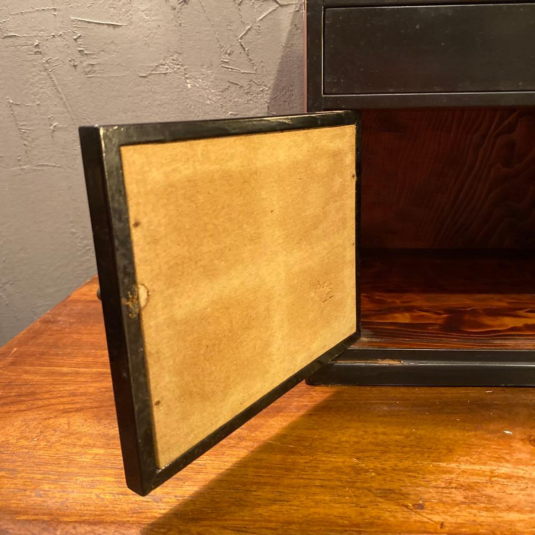 時代物 飾り棚 三つ巴 家紋 骨董品 和家具 古民家 古道具 収納