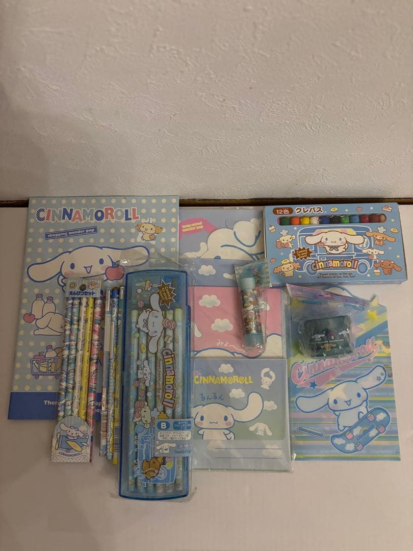 希少！シナモロール　文房具セット⭐︎平成レトロ　サンリオ